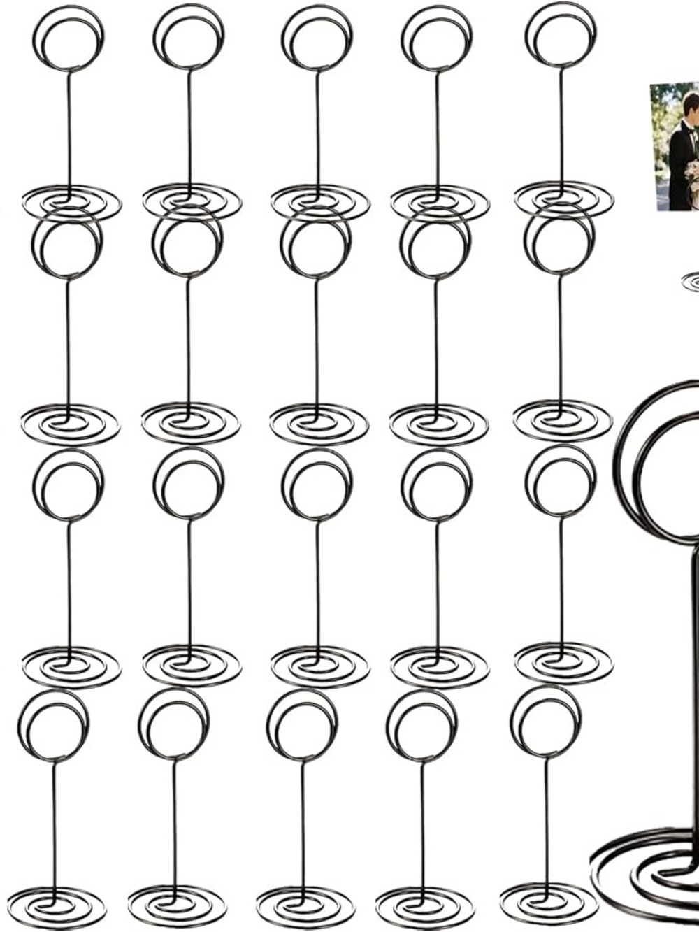 24 Pack black Table Number Holders Stands Centerpieces